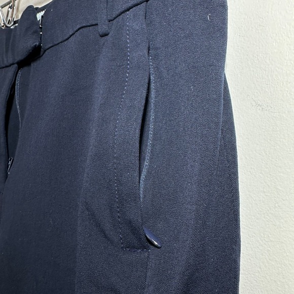 J. Crew Maddie Mid Rise Slim Straight Leg Pant Two Way Stretch Navy Women 8 - Picture 5 of 10